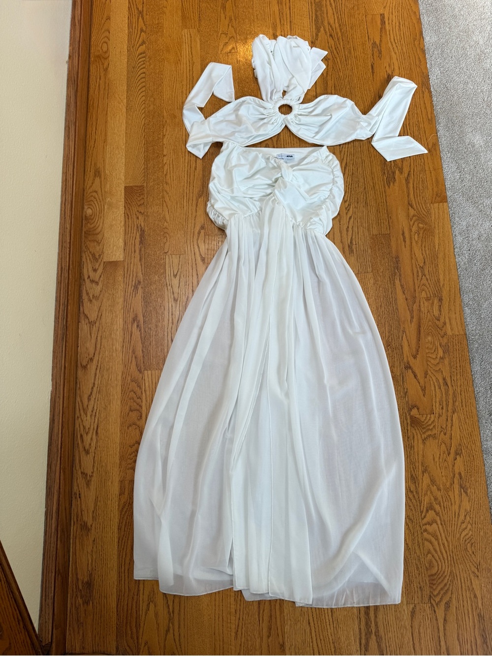 White LONG DRESS - Picture 4 of 4